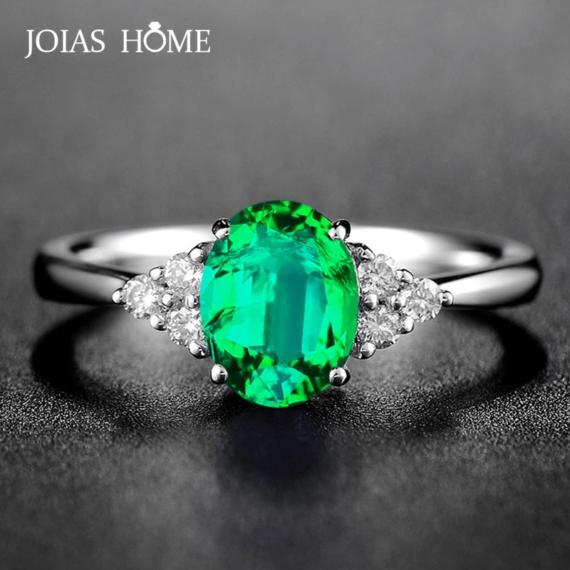 Anillo De Plata Esterlina 925 Con Esmeralda - Diseño Octagonal Unisex, Ideal Como Regalo