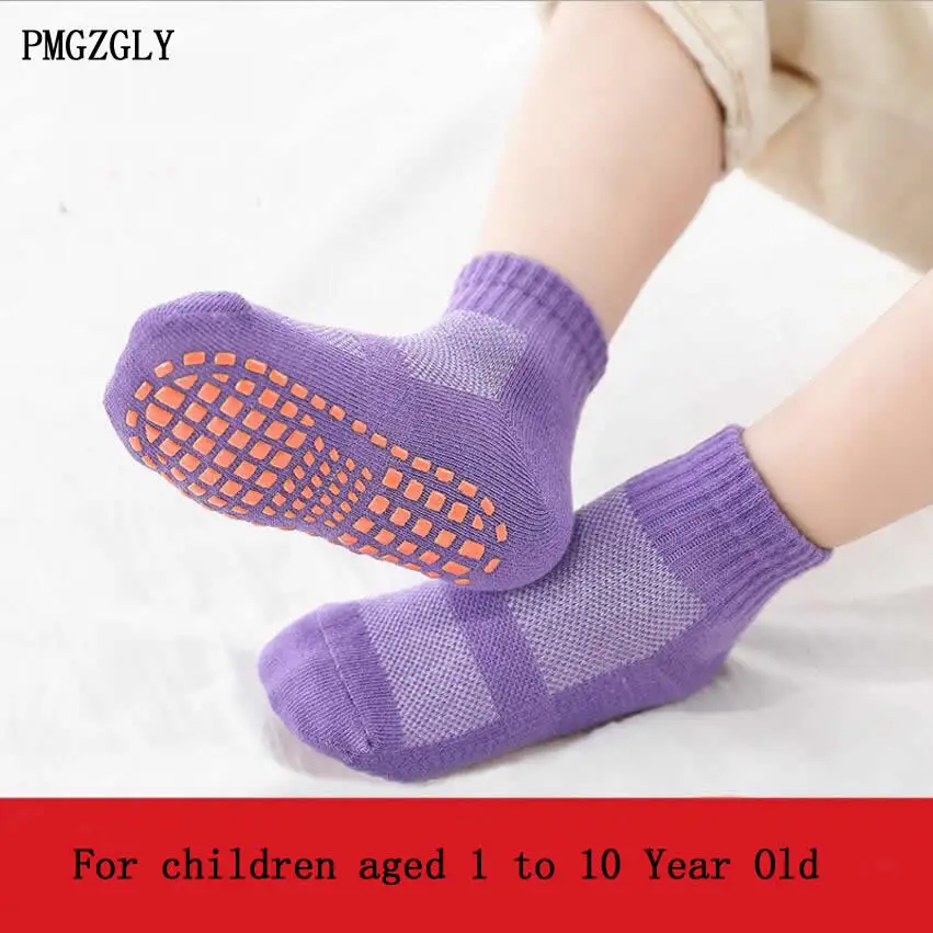 

Anti-skid Sock Boys girls Soft Room Floor indoors outdoors Party Game Short Trampoline hose Baby Antiskid Socks Children Socks