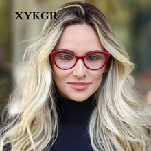 XYKGR ретро овальные кошачий глаз очки женские дикие оптические оправа для компьютерных очков женская черная оправа Близорукость Рамка