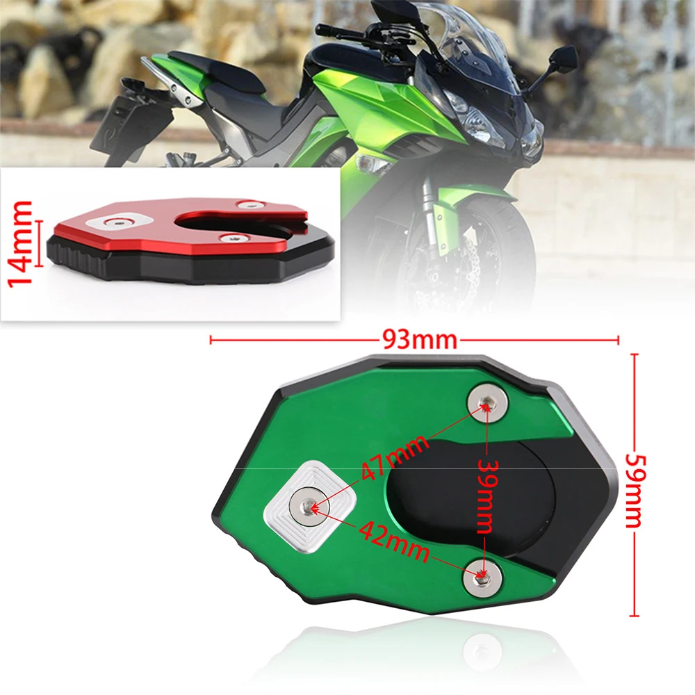 Подножка для мотоцикла боковая подставка удлинительная пластина KAWASAKI Z1000 Z1000SX