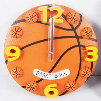 

Basketball Wall Clock Boys Room Clocks Modern Sport Wall Watch Home Decor Silent 12 Inch Brief Creative Design W