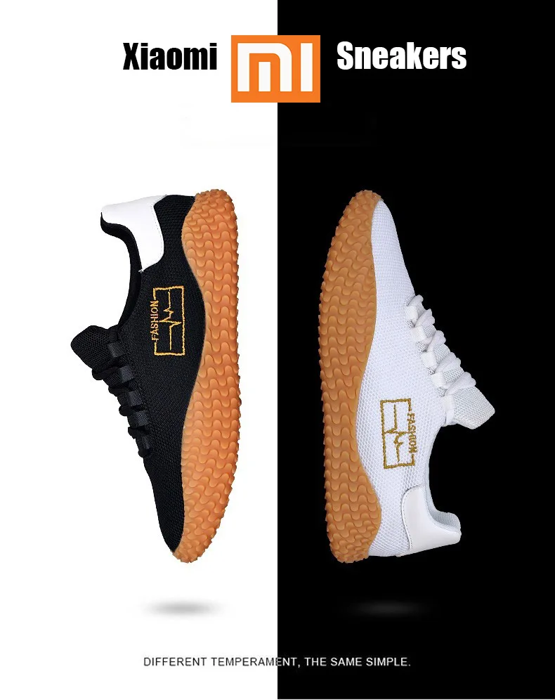 Xiaomi Flyknit/мужская повседневная обувь; Классическая простота; Мужская Спортивная обувь; резиновые кроссовки; Лидер продаж года; дышащие кроссовки для бега;