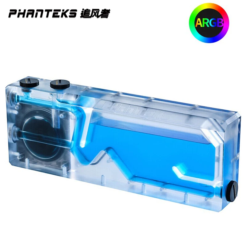 Matte Silver Barrowch 250mm Boxfish Series Acrylic Box Reservoir OLED Display /& D-RGB LED