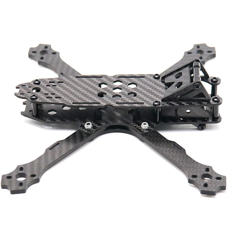 

5Inch Shock Absorption Carbon Fiber Frame Kit Four-Axis Frame 4mm Arm 215MM FPV Crossing Machine