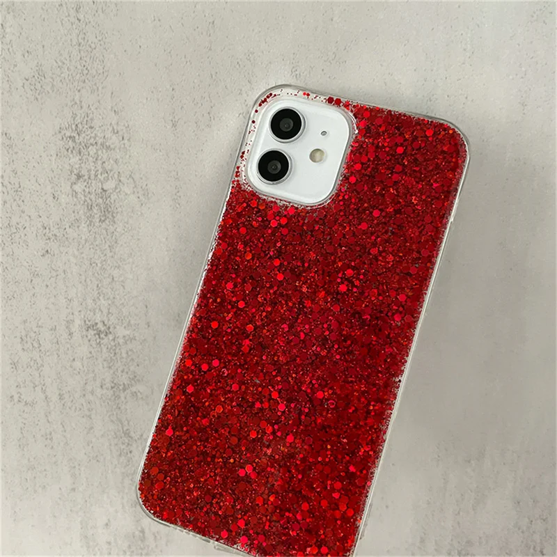 Luxury Glitter Sequin Shining Bling Silicone Soft Phone Case