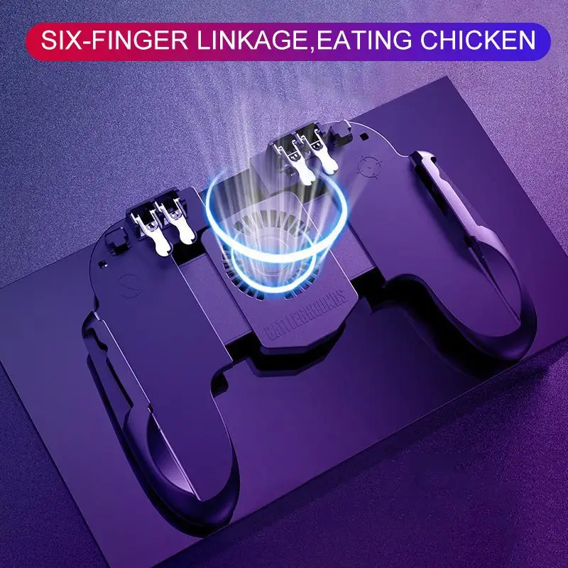  PUBG Mobile Controller Gamepad with Cooler Cooling Fan for iOS Android for Samsung Galaxy L2 R2 Ope
