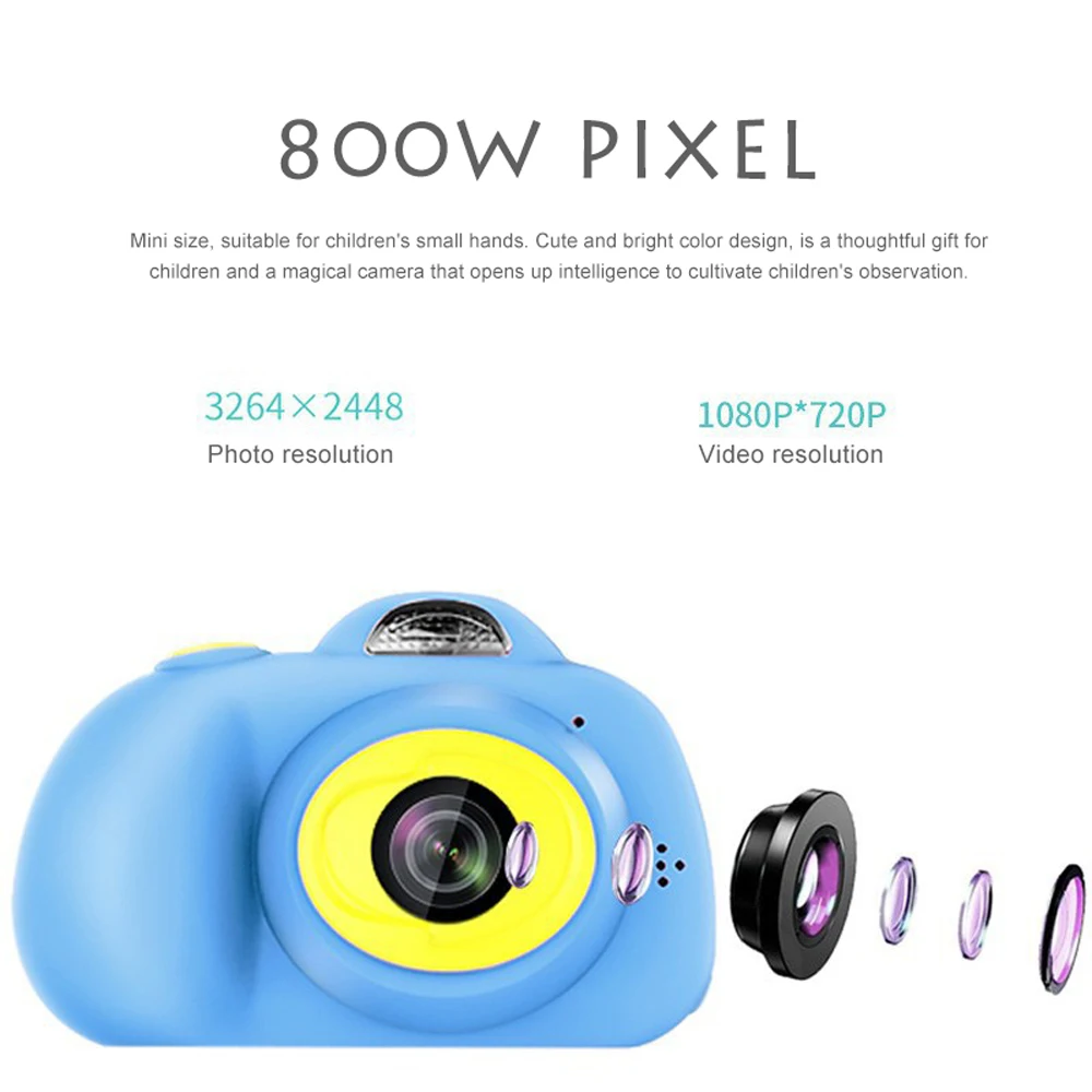 DC400 2,0-дюймовая мини-камера, детская камера для фотосъемки, полноцветная Портативная Цифровая видеокамера для детей, детская камера на Рождество