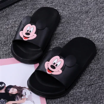 

Woman Summer Slippers Cute Beach Sandals Fashion Open Toe Slides Mini Mickey Animal Slippers Comfort Shoes Soft EVA Sandals