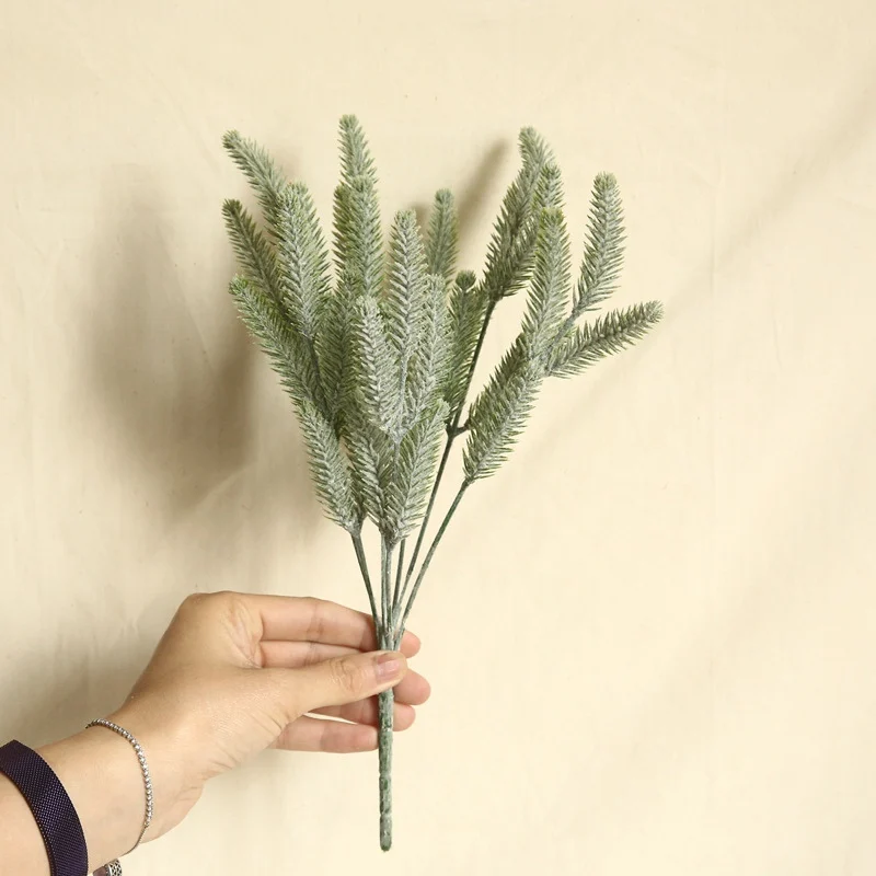 Plastic Artificial Dog Tail Grass Branches Fake Plant Greenery Stem Indoor Outside Home Garden Wedding Decor | Дом и сад