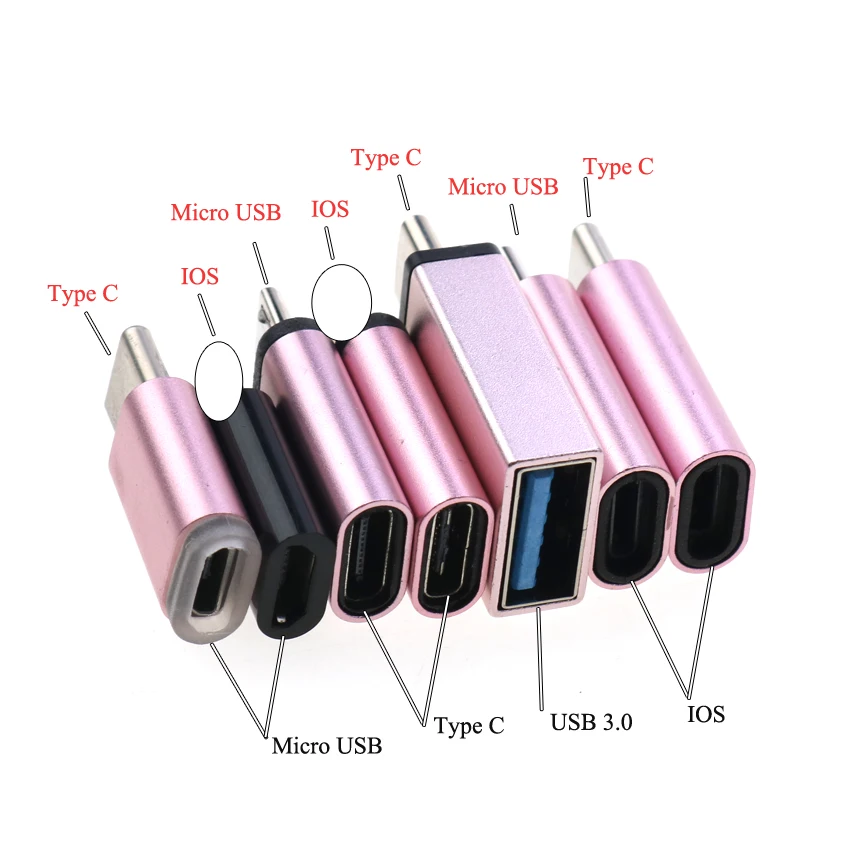 Chenghaoran Micro Usb To Converter Adapter For Iphone X 8 7 6 Plus Type