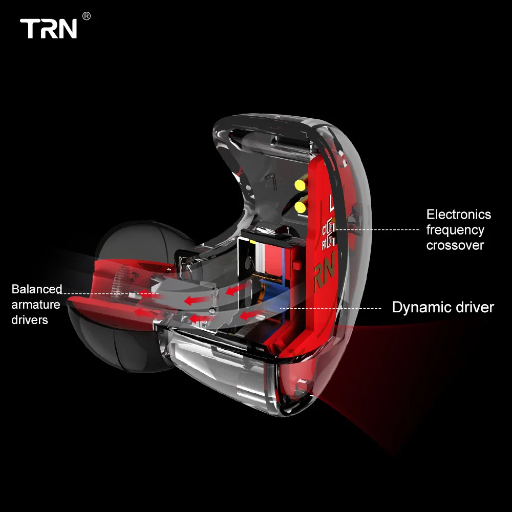 Оригинальные TRN V30 наушники 2BA+ 1DD тройные гибридные драйверы бас-вкладыши съемный кабель HIFI монитор наушники с 2PIN 0,75 мм