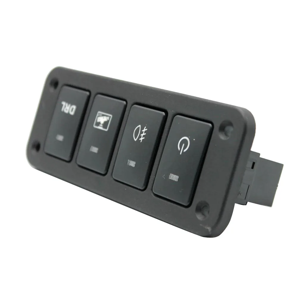 Car 4 Gang Fog DRL Light Switches Control Panel with White Light for Toyota