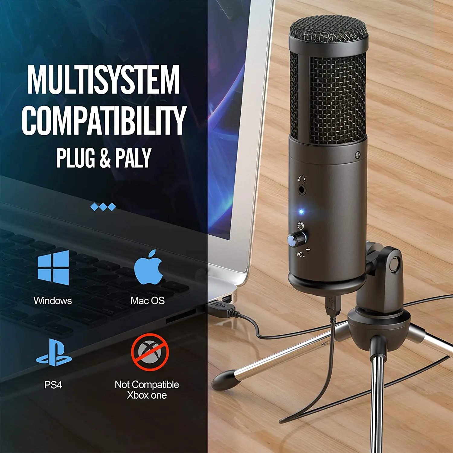 Usb Microphone Pc Condenser Microphone 