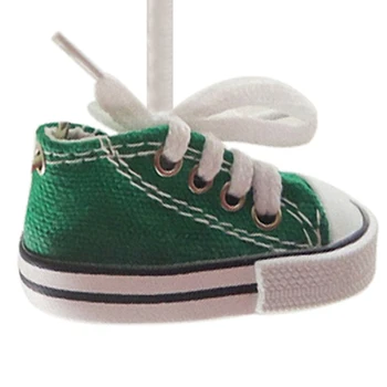 

Random Color Standing Sneakers Shape Home Games Chewing Mini Cage Hanging Funny Canvas Bird Toy