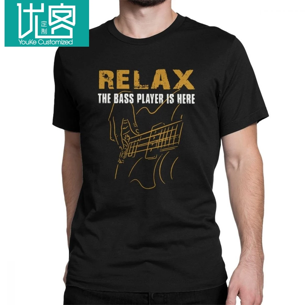 T-Shirts for Men Bass PlayerRelax The Bass Player Is Here Acoustic Electric Guitars Music Man O Neck Short Tees Man T Shirt T-Shirts for Men Bass PlayerRelax The Bass Player Is Here Acoustic Electric Guitars Music Man O Neck Short Tees Man T Shirt