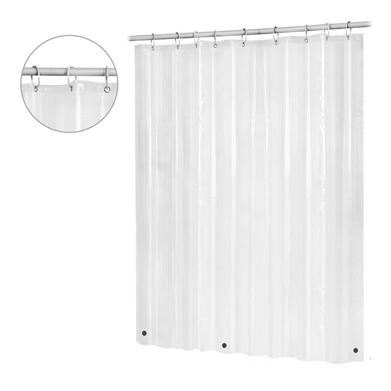 Plastic Douchegordijn Zware Clear Stones Dikke Badkamer Peva