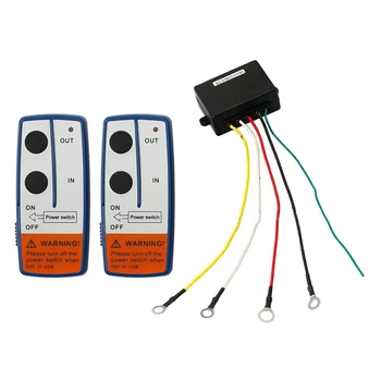 

12V Recovery Wireless Winch Remote Control 2 Handset Switch For JEEP ATV SUV