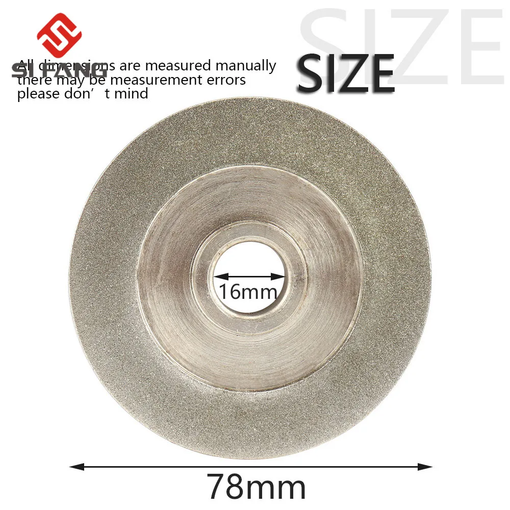 78mm electroplating Diamond Grinding Wheel 45 Degree Angle Cutter Grinder Grinding Disc for Grinding Abrasive Cutting Tool Gri