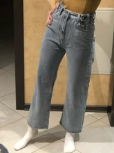 Vaqueros de cintura alta para mujer, Pantalones rectos de pierna ancha a la moda, holgados, cómodos, informales, ropa de mezclilla, pantalones bombachos
