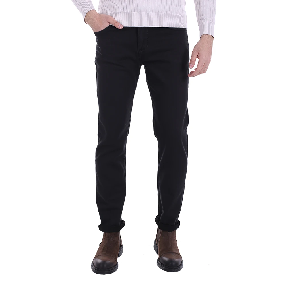 Diandor Male Jeans Trousers Black/Black 2023204 | Мужская одежда
