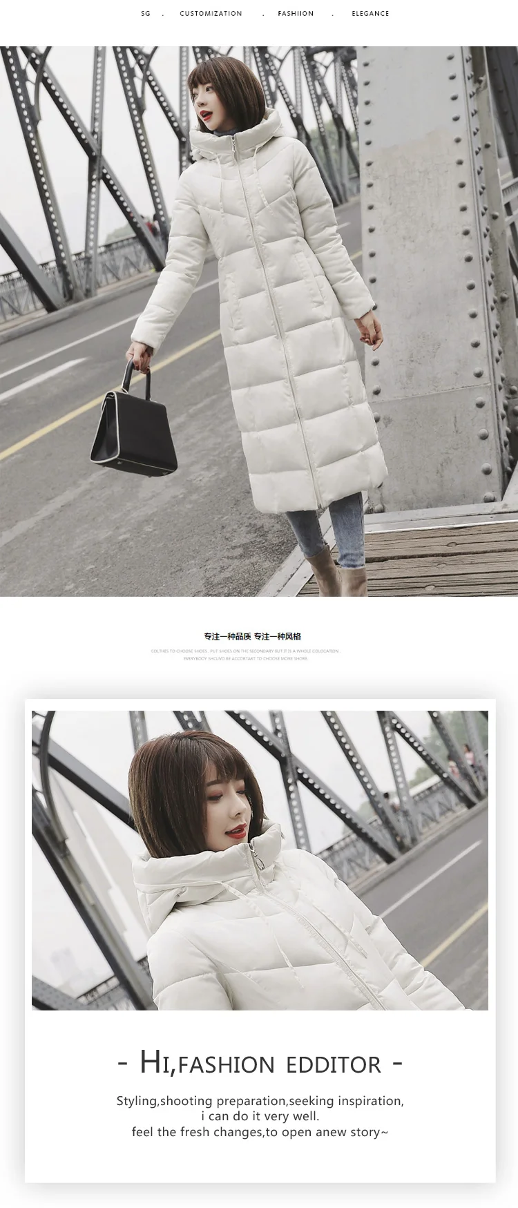HAYBLST бренд Eiderdown пальто женское новая зимняя куртка размера плюс 6XL корейский стиль парки Элегантная Модная длинная одежда плотная