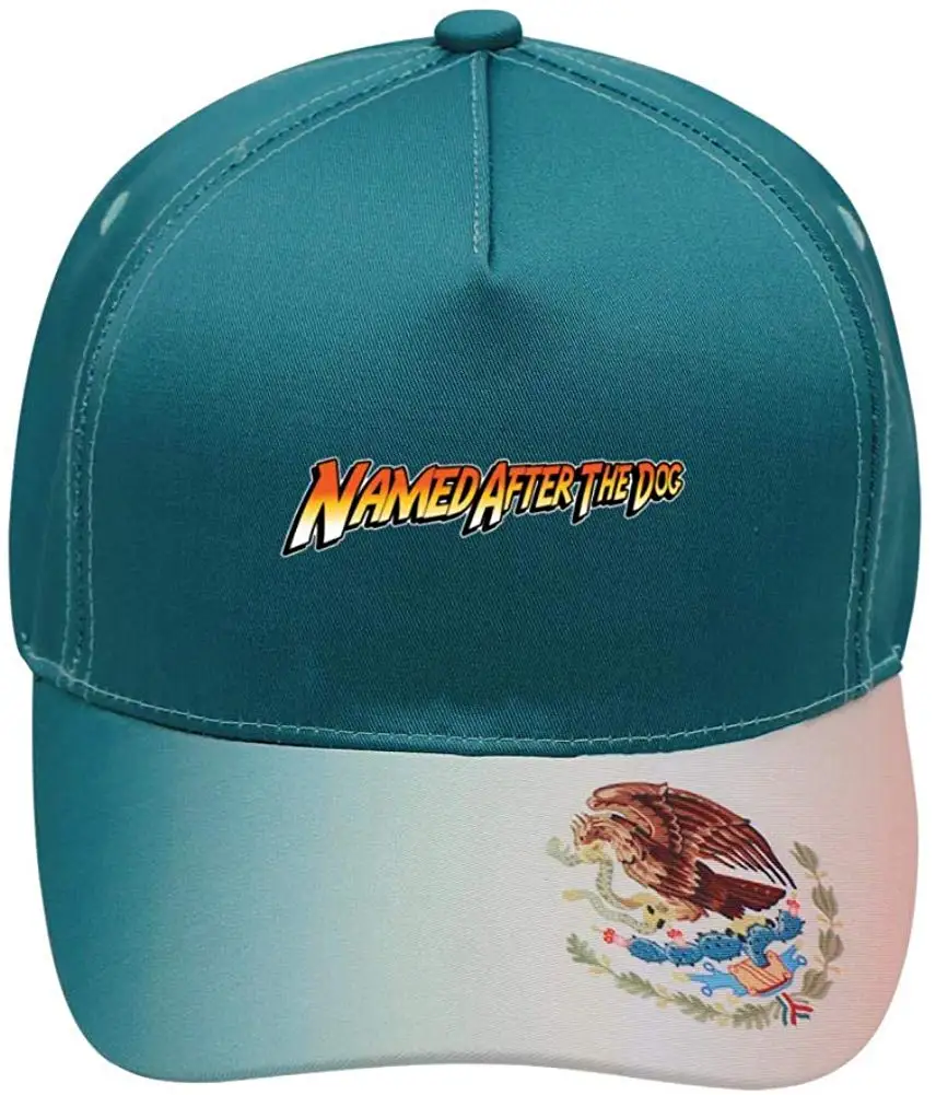 Бейсбольная кепка с изображением собаки мексиканского флага, бейсболка для взрослых на открытом воздухе для папы, регулируемая бейсболка зеленого цвета