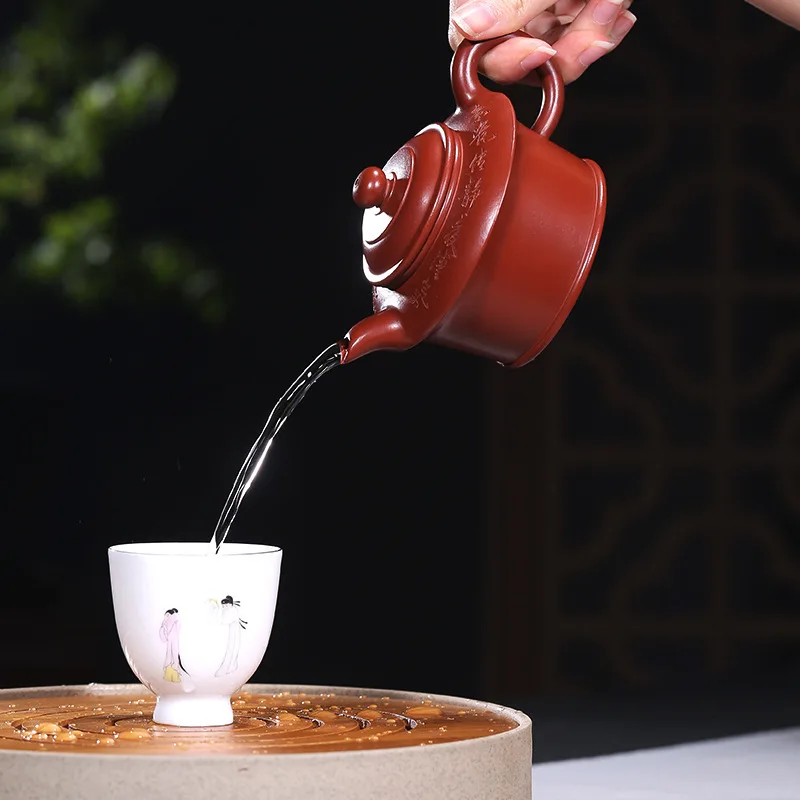 Руды грязи Dahongpao ручной работы небольшой Исин Чайник Кунг-фу горшок творческий чайник