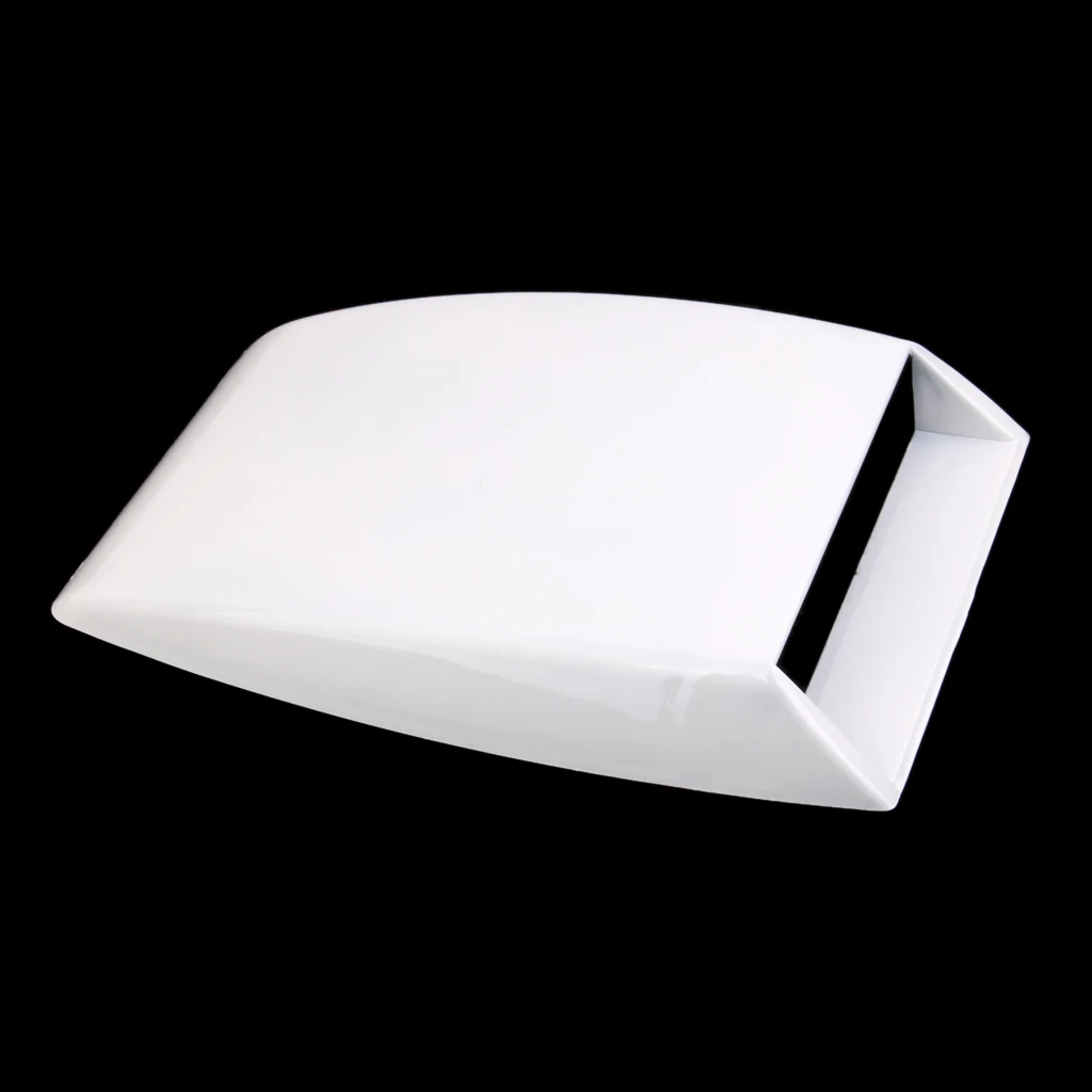 

Universal Car Decorative Air Flow Intake Scoop Bonnet Vent Cover Hood White