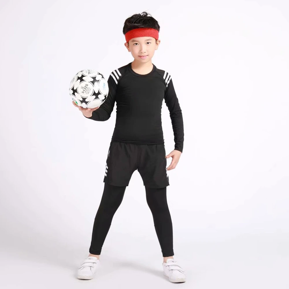 Ropa interior para y niñas, 3 conjuntos de ropa deportiva de invierno, uniformes de fútbol|Conjuntos de deporte para niños| -