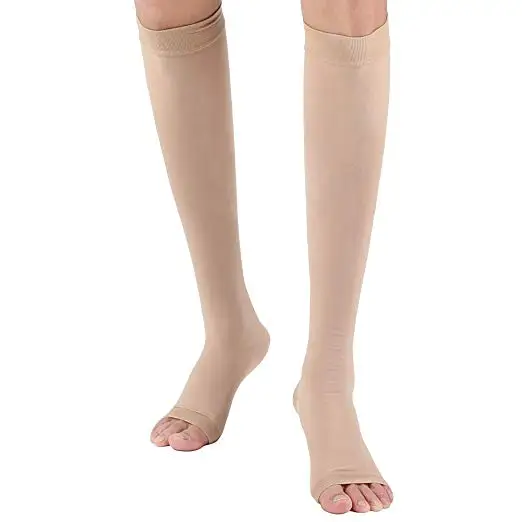 CXZD, женские медицинские компрессионные носки, уровень давления, медицинские икры, открытый носок, варикозное расширение вен, носок из тонкого материала