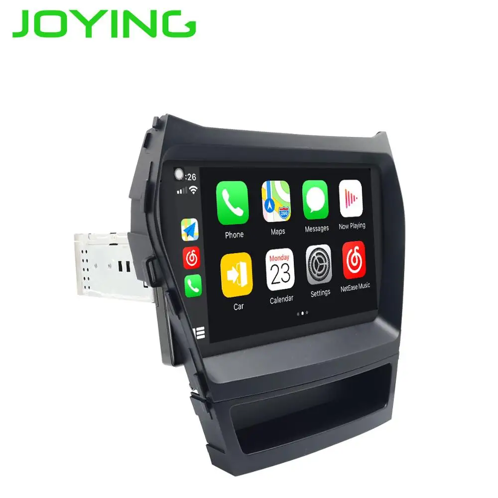 JOYING Android 8,1 головное устройство 9 дюймов ips 2.5D сенсорный экран стерео DSP быстрая загрузка gps навигация для hyundai IX45 Santa Fe 2013