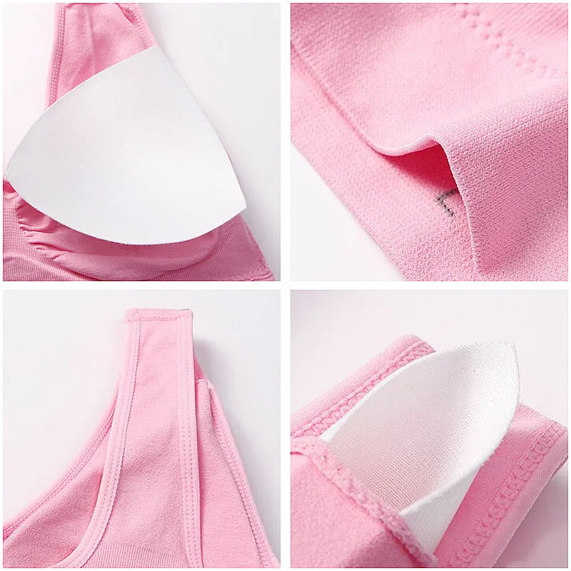 Plus Size Bras For Women Seamless Bra With Pads Big Size 5XL 6XL Bralette Push Up Brassiere Bra Vest Wireless BH 6