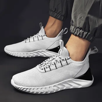 

Breathable Running Shoes Trend Fashion Sports Shoes Popular Men's Comfortable Sports Shoes Flying weaving Big Size Z1-91