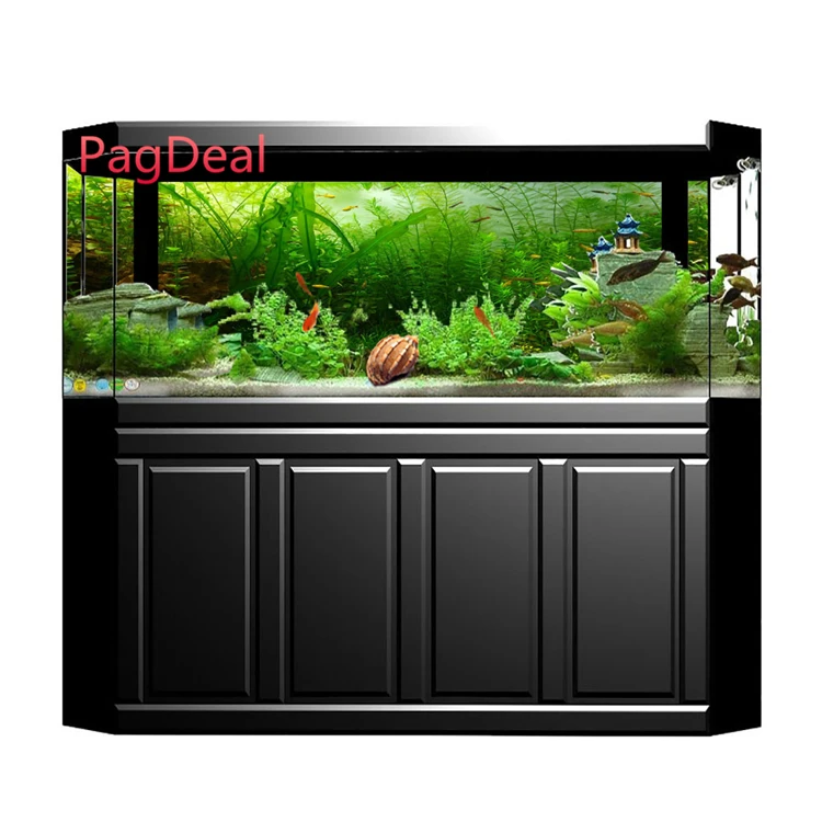 Aquarium Background Sticker Ocean Seabed Coral Reef Sea Floor Island Plant Night Sky Fish Tank Backdrop Poster Decoration