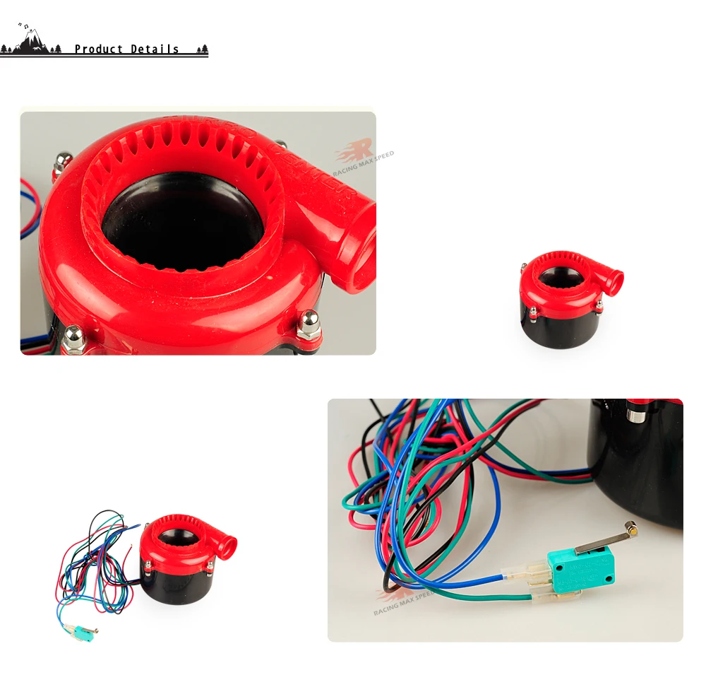 Universal Electronic turbo Car Fake Dump Valve Turbo Blow Off Valve Sound Electric Turbo Blow Off Analog Sound BOV turbo blow valve