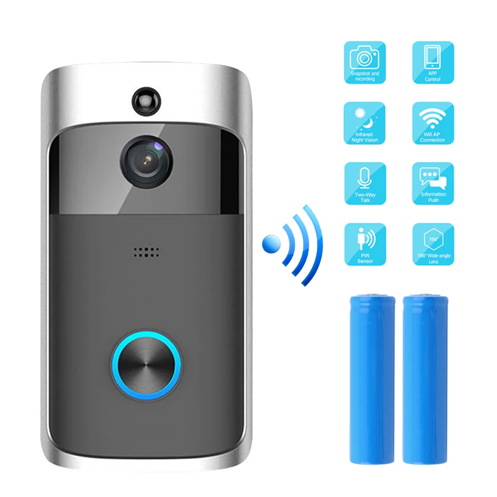 

720P Smart Doorbell Camera Wifi Wireless Call Intercom Video-Eye for Doorbell Apartment Monitor Night Vision Intercom Door Phone