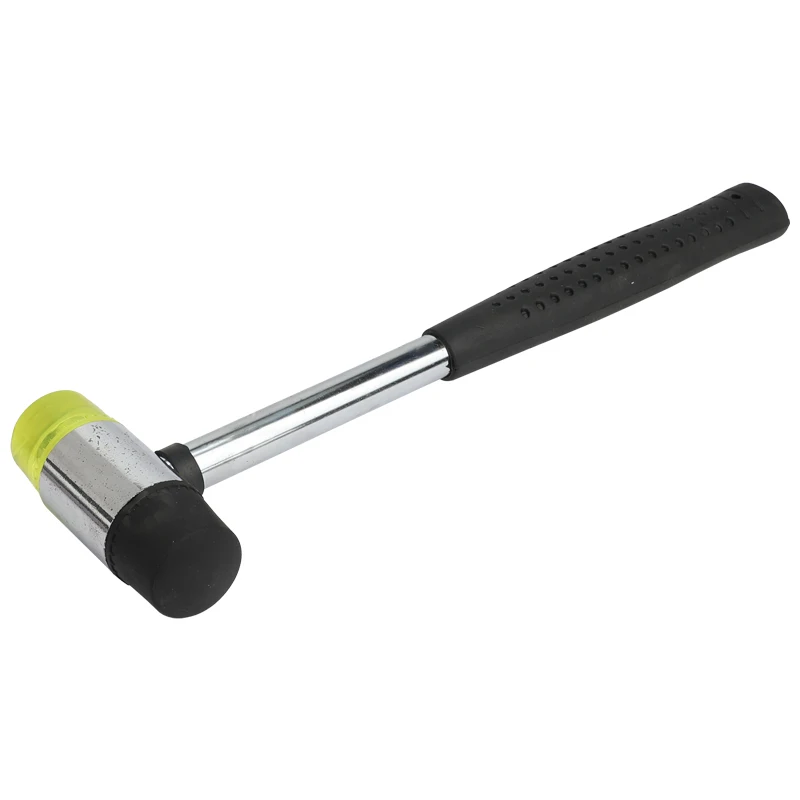 

25mm Double Face Soft Tap Rubber Hammer For Multifunctional hand tool hard plastic and Non Slip Plastic Grip Perfect tool