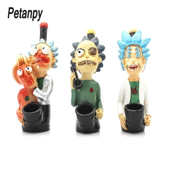 

New Arrival Rick and Morty Creative Gift Resin Smoking Tobacco Pipes Smoking Accessories Cigarette Tools Dropshipping 2019