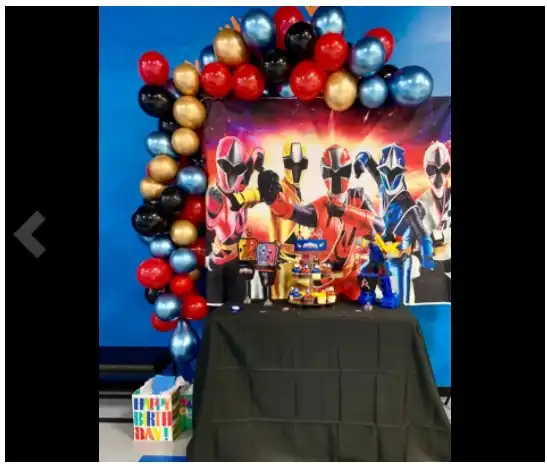 Vinyl Photography Background Power Ranger Backdrop Kids Boy Party