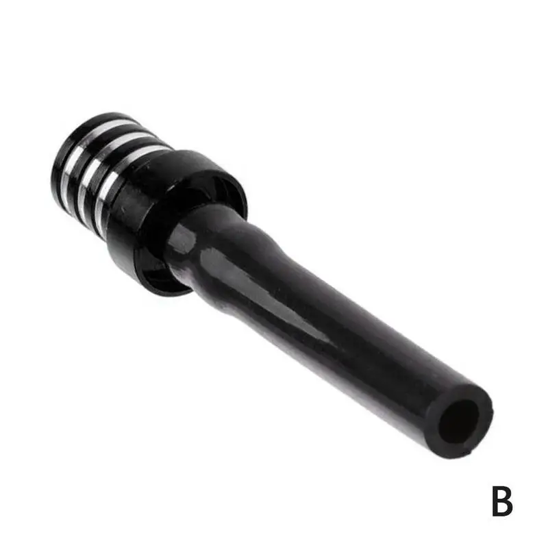Universal Motorcycle Gas Fuel Tank Cover Hose Motorcycle Modification Dirt Ventilation Pipe Aluminum Head Fuel Tank Snorkel - Цвет: Black(B)