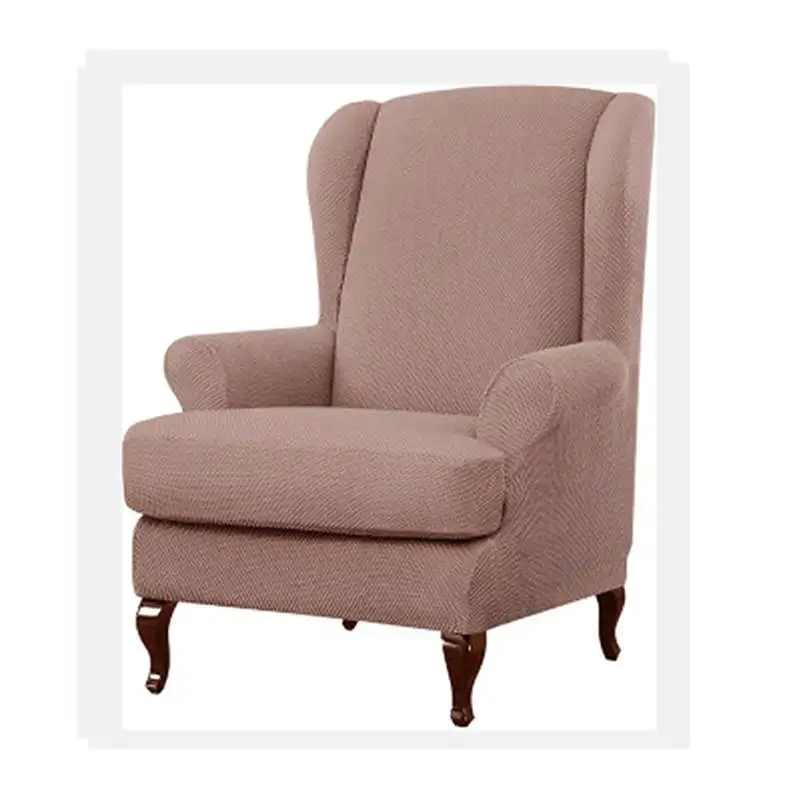 Стрейч Wingback Slipcover крыла чехлы для стульев Кресло откидное кресло протектор - Цвет: 12