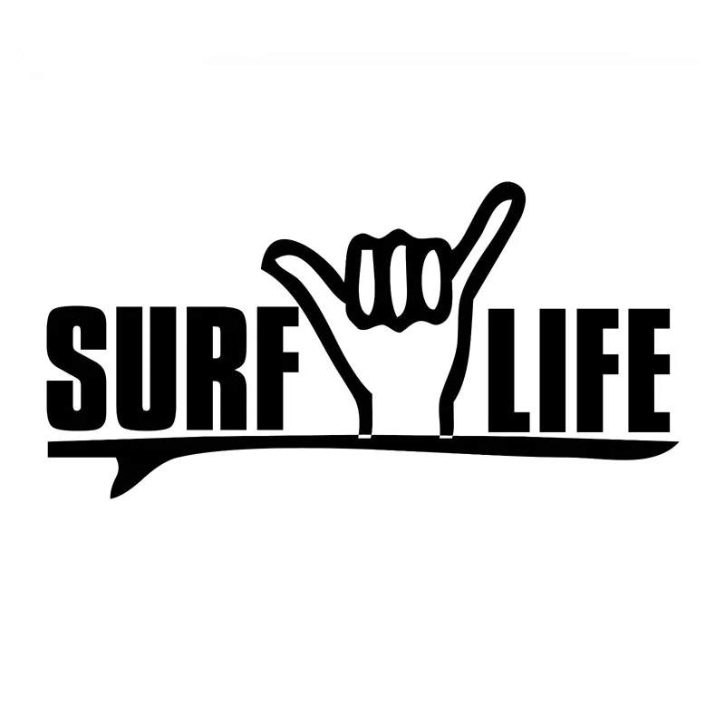 Автомобильная наклейка I Love Surf креативное забавное украшение окна мотоциклетные