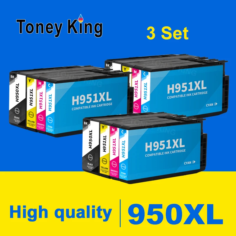 

Совместимый картридж Toney King для HP 950 951 XL для HP Officejet Pro 8100 8600 8610 8620 8630 251dw 276dw 8650