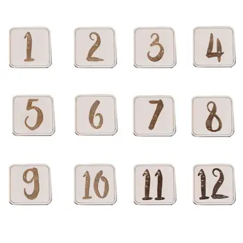 

Nordic Simple Baby Birth Month Day Cards Birthday Memorial Milestone Wood Card U50F