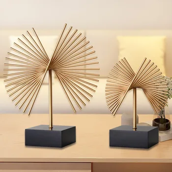 

Home Creative Model Room Soft Decoration Post-modern Simple Study Living Office Metal Ornaments Cabochon Miniature Figurines