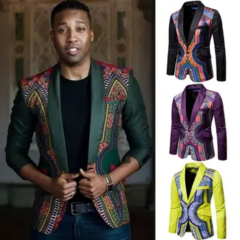 

Mens Casual Slim Fit Formal folk-custom One Button Suit Coat Blazers Jacket Men Tops