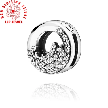 

2019 New 925 Sterling Silver Reflexions Sparkling Icicles Clip Charm fit original pandora Bracelets Women DIY Jewelry