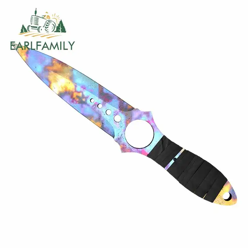 EARLFAMILY 13 см x 9 4 для CSGO кожа скелет нож чехол закаленный автомобиль грузовик