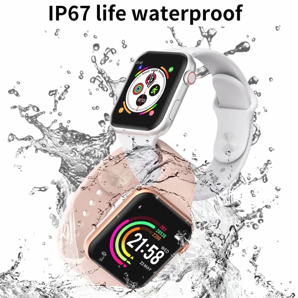 Смарт-часы для мужчин IWO 8 Lite 1,5" экран монитор сердечного ритма кровяного давления 44 мм водонепроницаемые спортивные Bluetooth умные часы для женщин