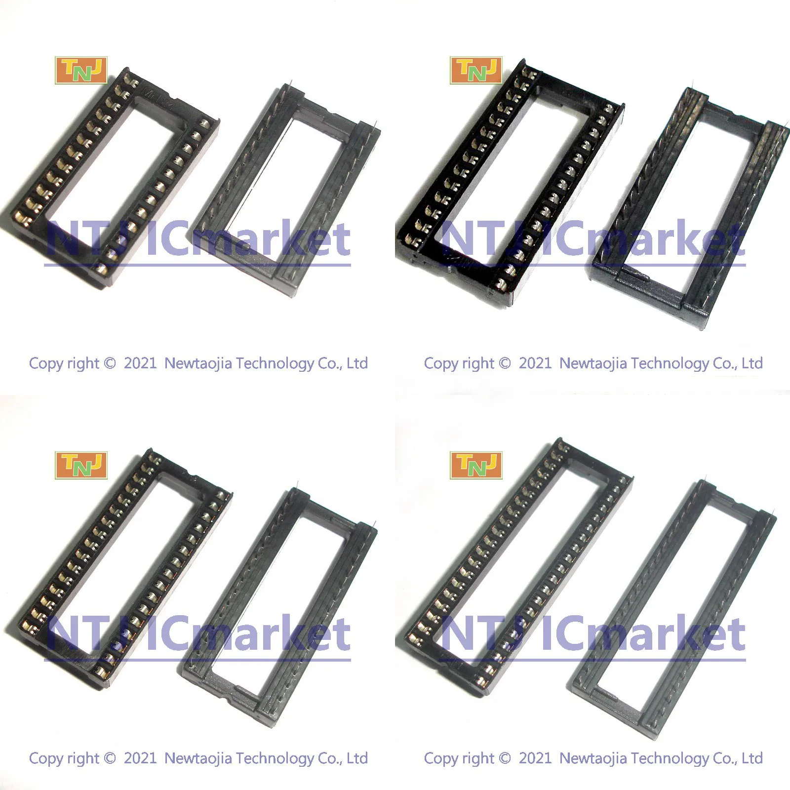 IC Sockets Connector DIP 2.54MM Wide Body Series DIP24-DIP48 24-48 Pins dip adapter converter